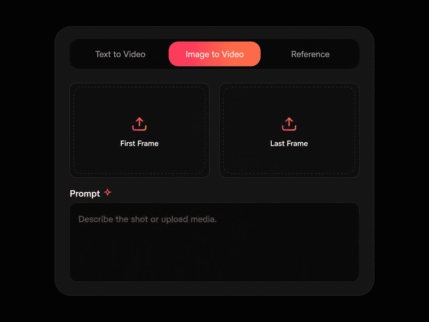 Describe the Shot or Upload What You Have in the MiniMax H3 workflow